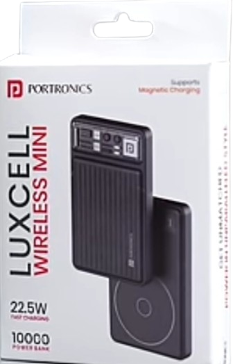 Portronics Luxcell wireless mini Power bank